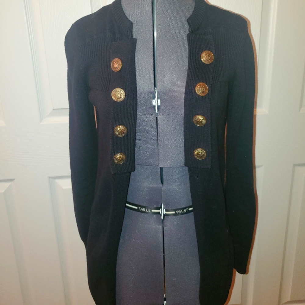 Love by Design Cardigan Small Navy Blue